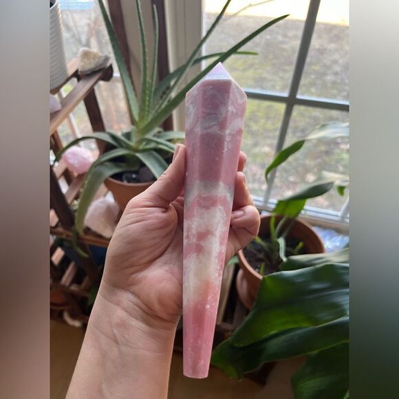 Pink opal wand, 308 g 8.5 “ - Picture 1 of 12